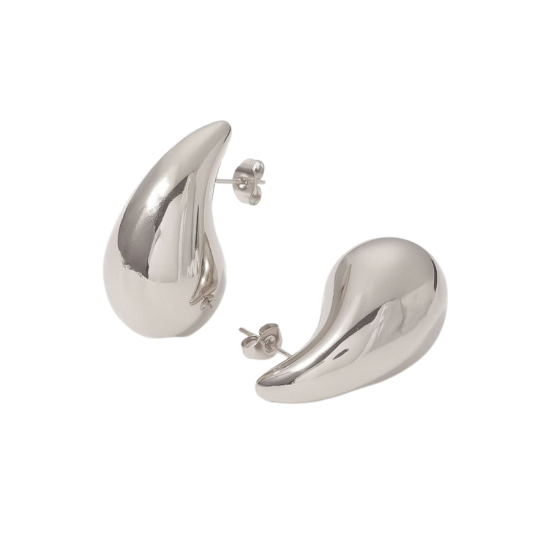 Aretes silver drop