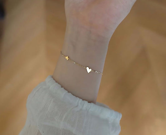 Pulsera con corazones mini